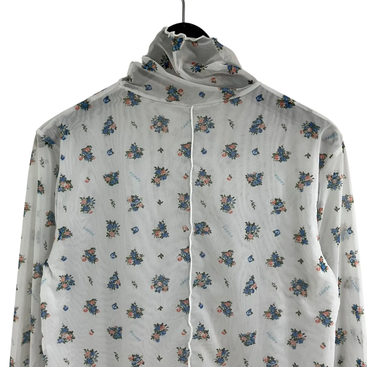 フラワー柄シアーブラウス - Image 4