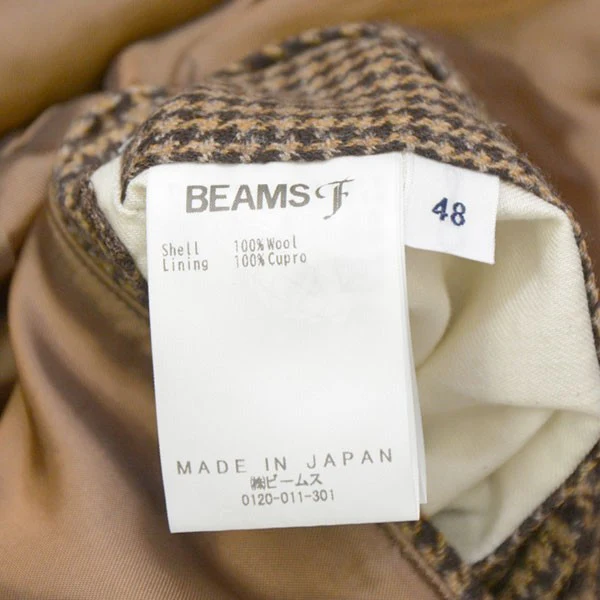 2024AW　ウール ハウンドトゥース ハリントンジャケット　千鳥格子ウールブルゾン　21-18-0828-287 - Image 8