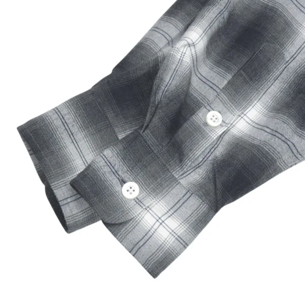 2026SS　OMBRE CHECK OPEN COLLAR SHIRT　オンブレチェックオープンカラーシャツ　26SS-WMS-OC11 - Image 6