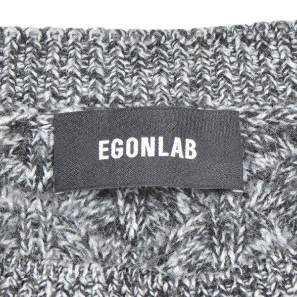 EG CROCODILE GILET　クルーネックニットカーディガン　AW25 KN 004 B - Image 5