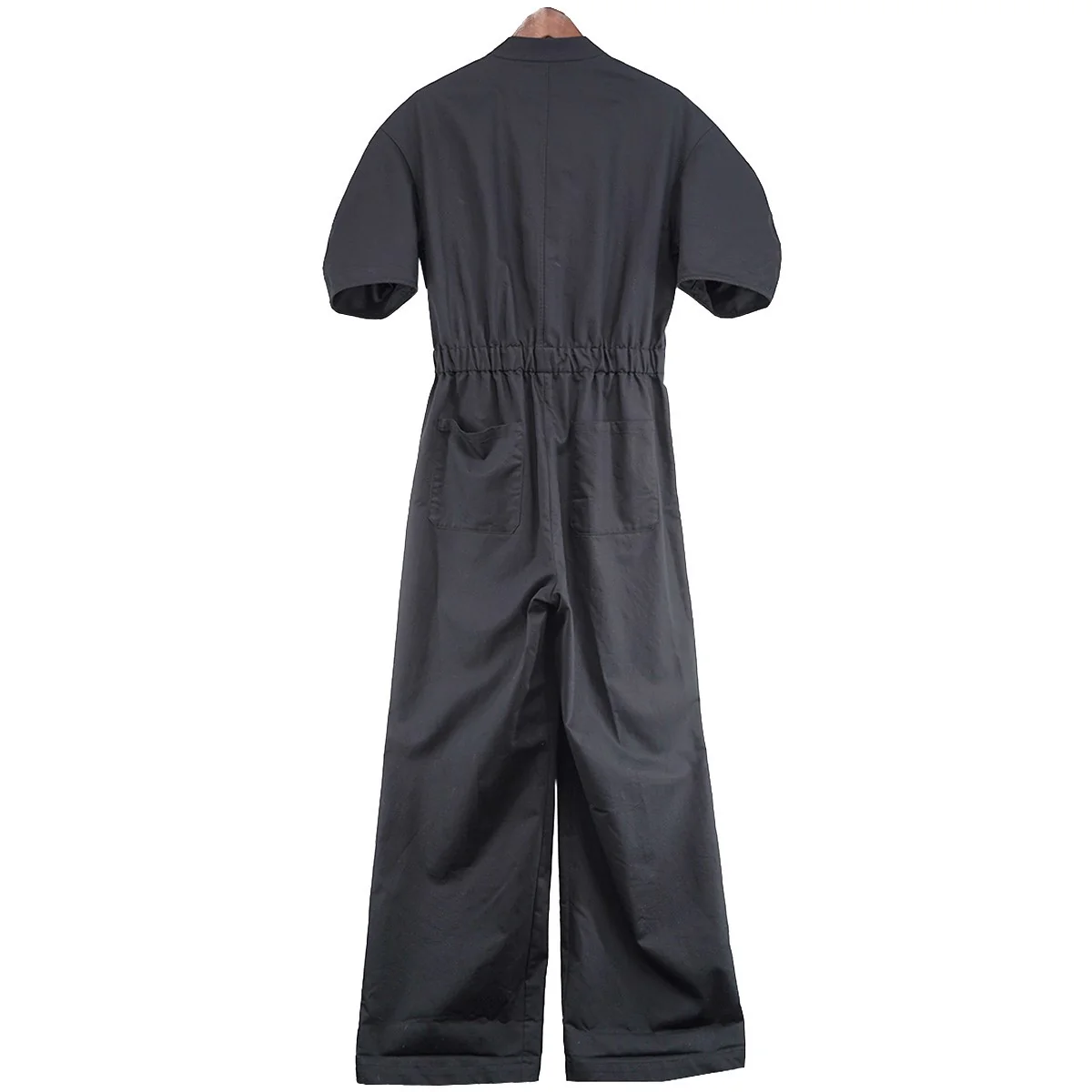 23AW ツイル スタンドカラー玉縁ポケット 切替 ワイド ストレートシルエット オールインワン定価41900円 5426-270-279 - Image 2
