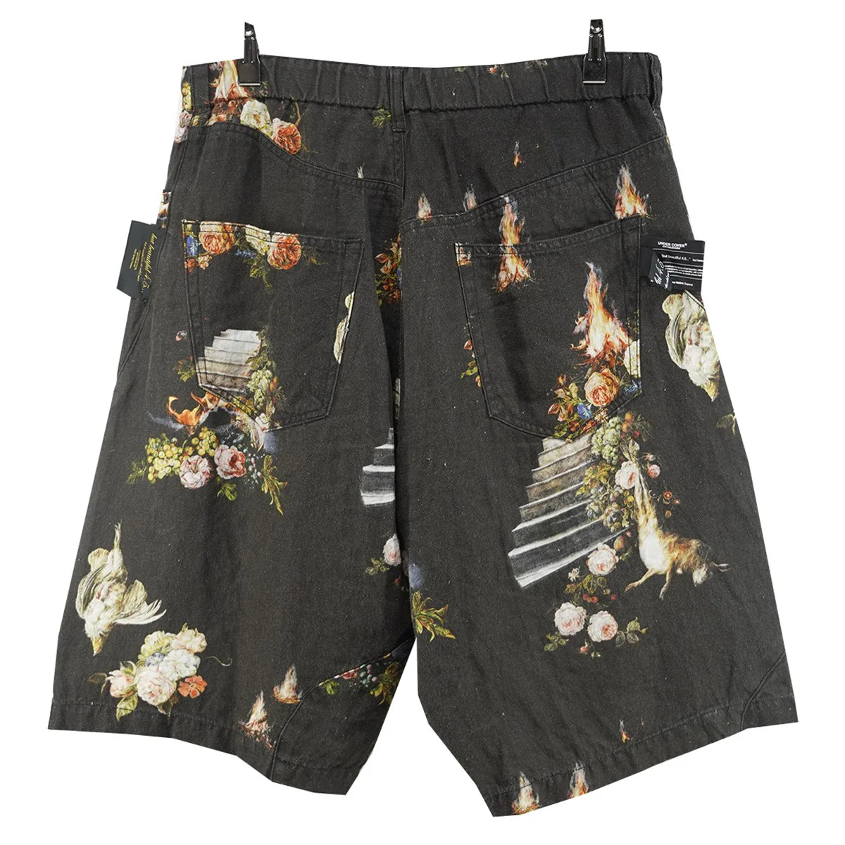 26SS All-over print linen easy shortsEMMA総柄 リネンイージーショーツ ハーフパンツ - Image 2