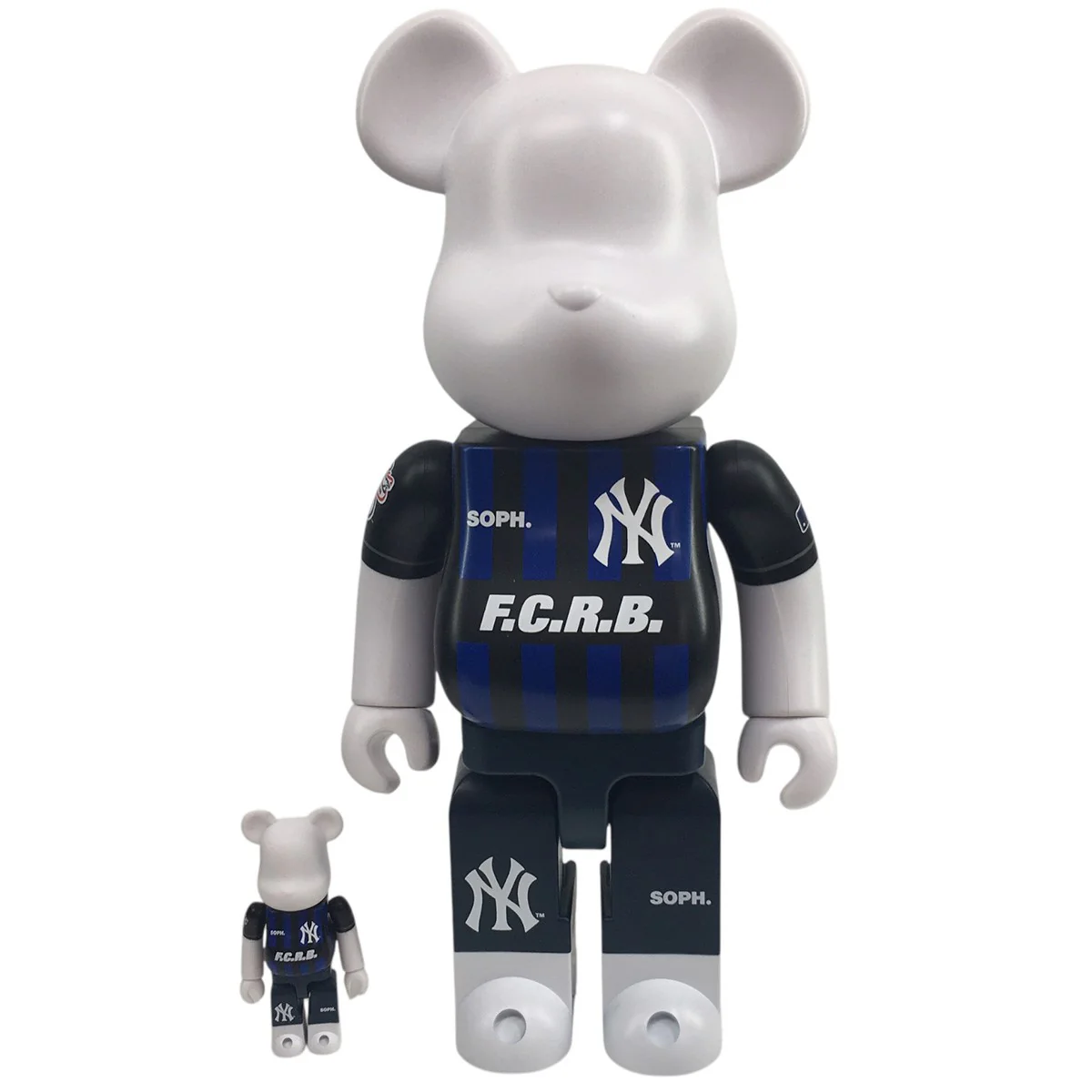 BE@RBRICK F．C．R．B． × MLB 100％ ＆ 400％ (NEW YORK YANKEES)ベアブリック ニューヨーク ヤンキース フィギュア - Image 4