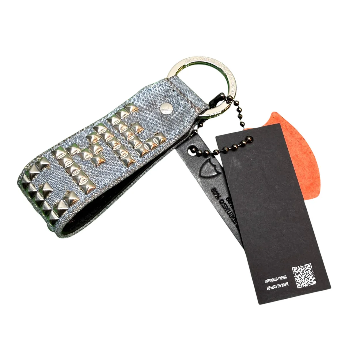 23SS/Studded Keychain Denim／スタッズキーチェーン/Made in Italy - Image 2