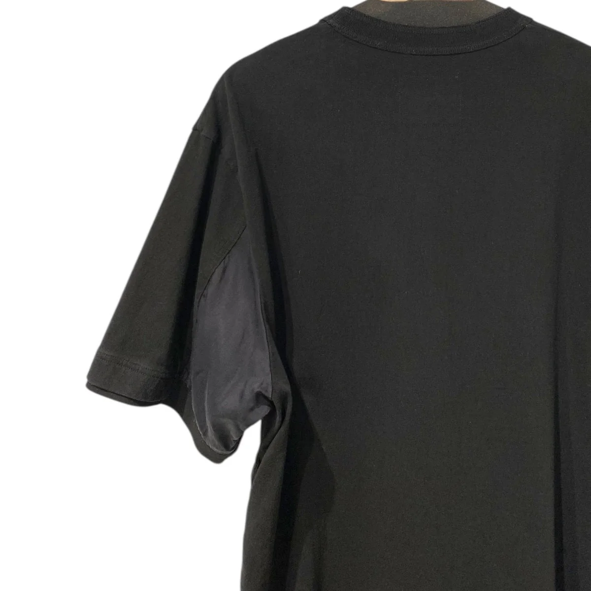 22SSCotton Twill T-Shirtロゴ刺繍切替ドッキングコットンツイルTシャツ サイドスナップボタン - Image 5