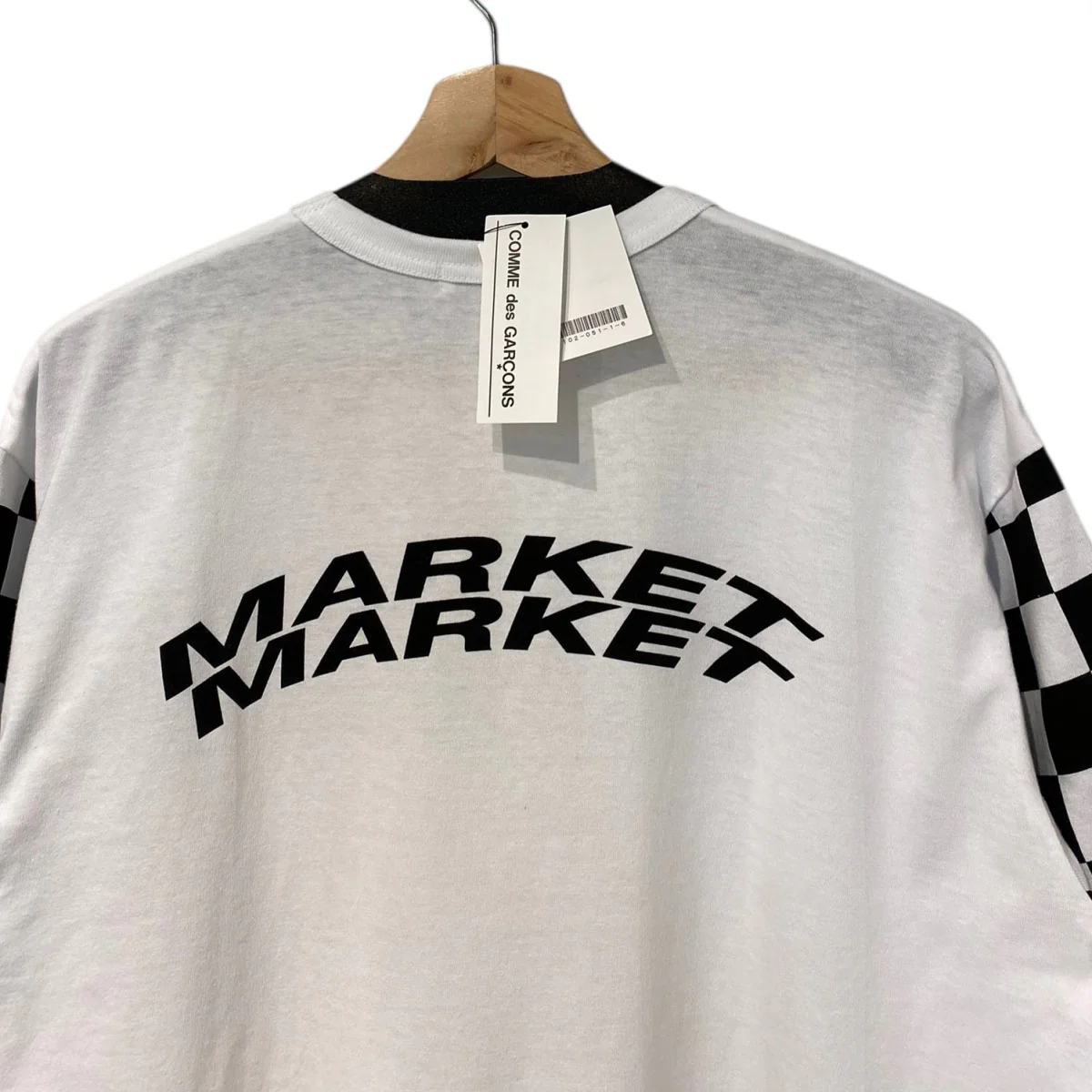 black and pink MARKET MARKET限定CHECKER TEE 2チェッカーTシャツ - Image 2