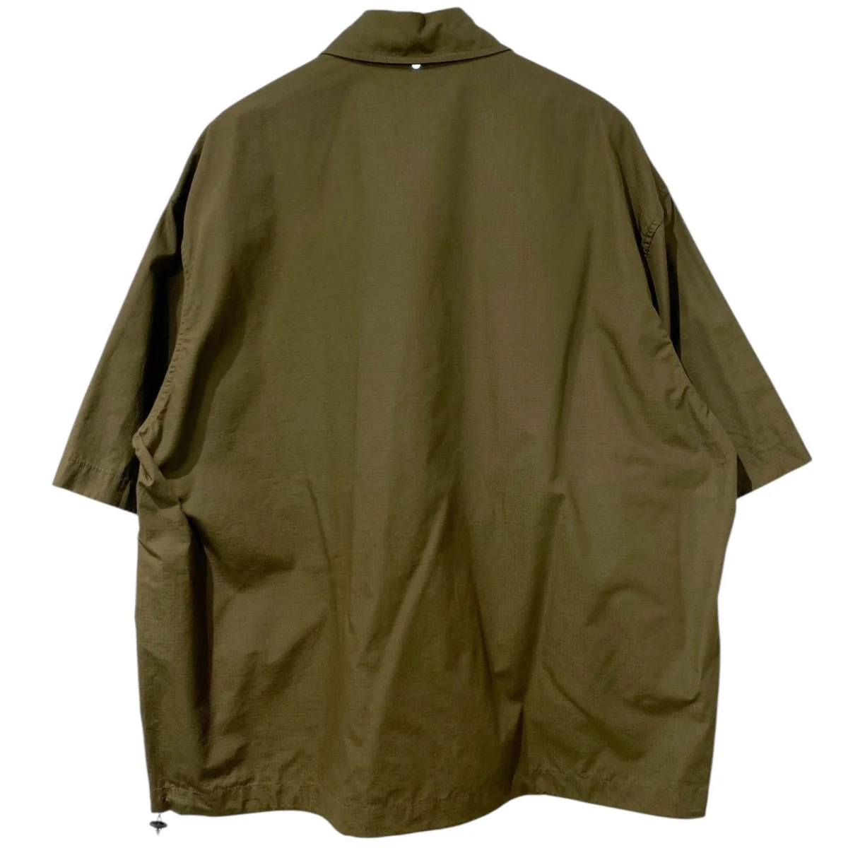 24SSSally Short Sleeve Shirt RIPSTOPリップストップ裾ドローコードTECHテックオーバーサイズ半袖シャツジャケット - Image 4