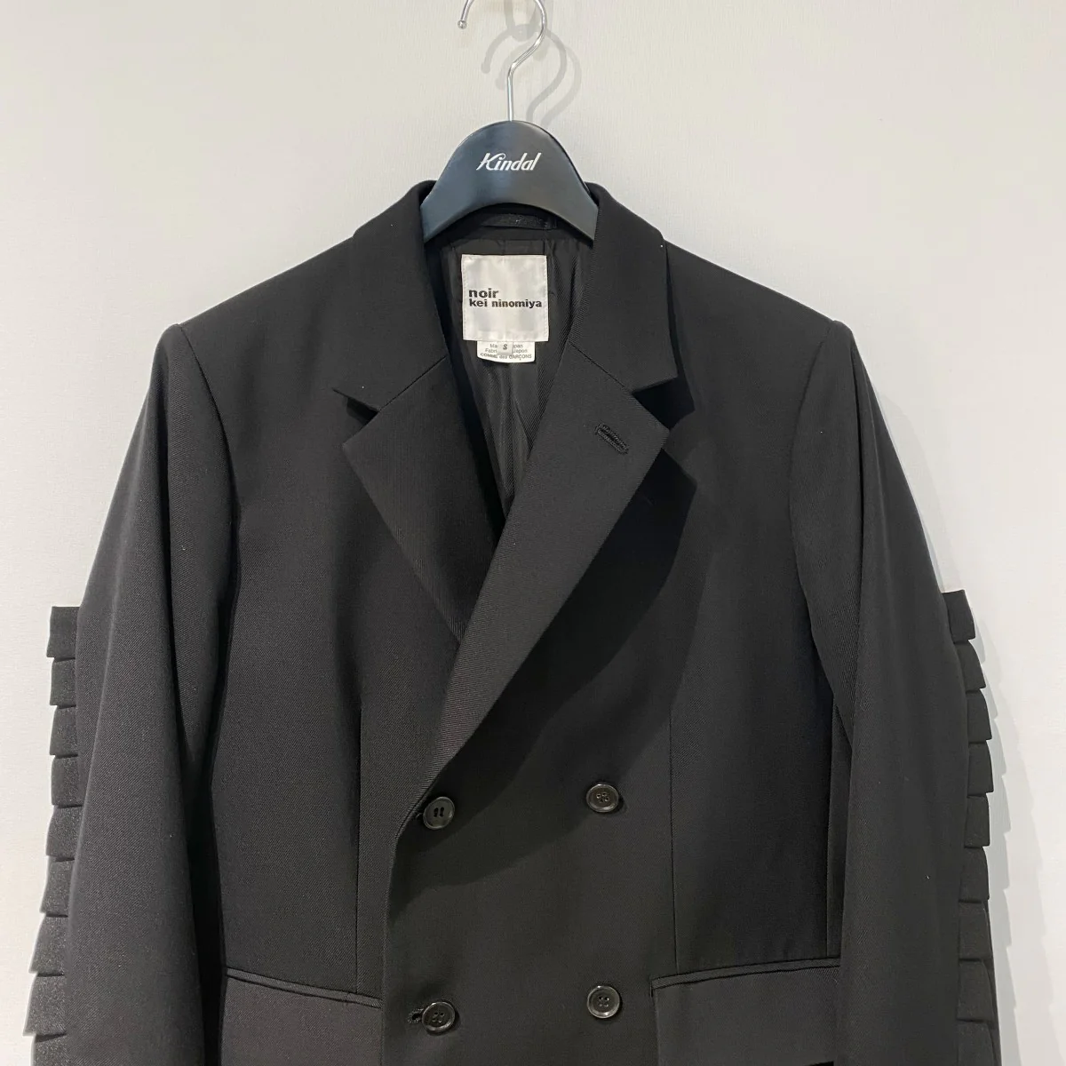 26SSPleated Blazer Jacketプリーツウールポリレイヤードブレザージャケット3Q-J005 - Image 3