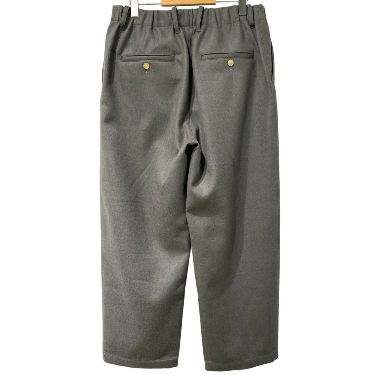 Super130’s Wool Double Cloth Pantsウールイージーワイドパンツスラックス - Image 3