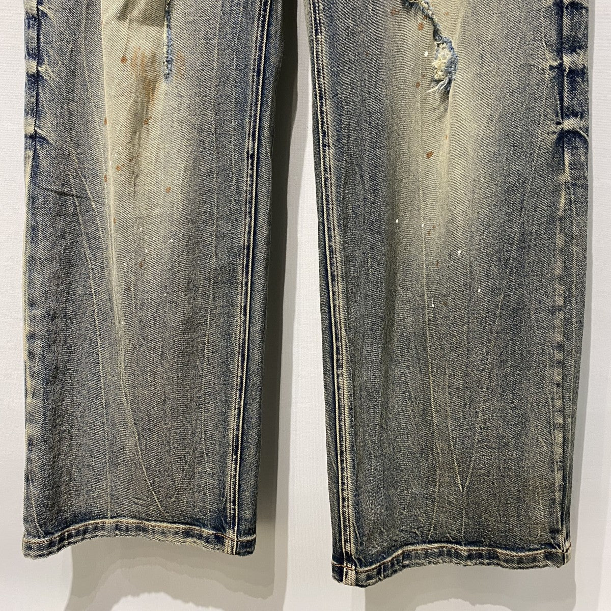 SLOUCHY JEANS Vintage加工バギーワイドデニムパンツ - Image 5