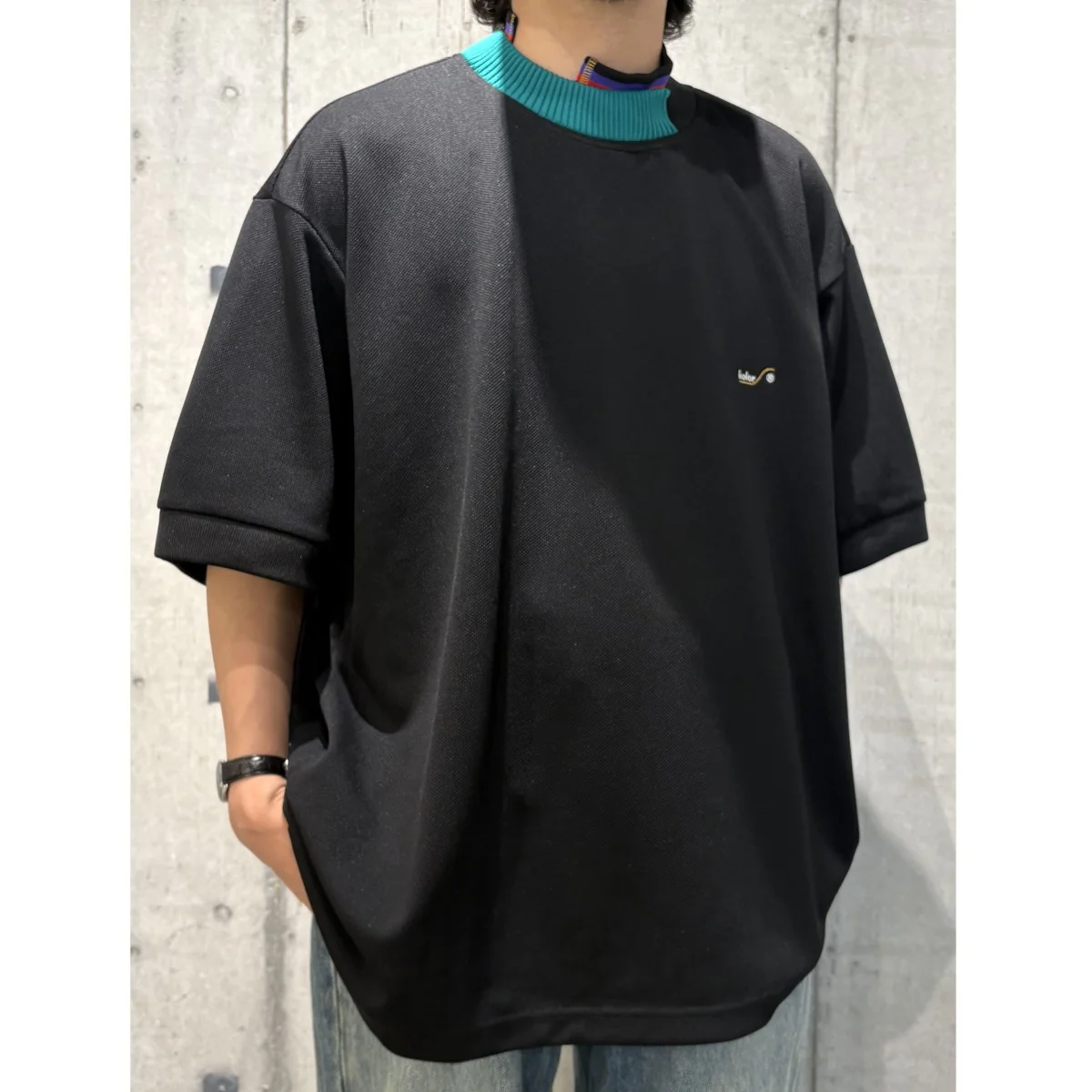PE 鹿の子 CUTSEW オーバーサイズポロTシャツ22SCM-T04202 - Image 2