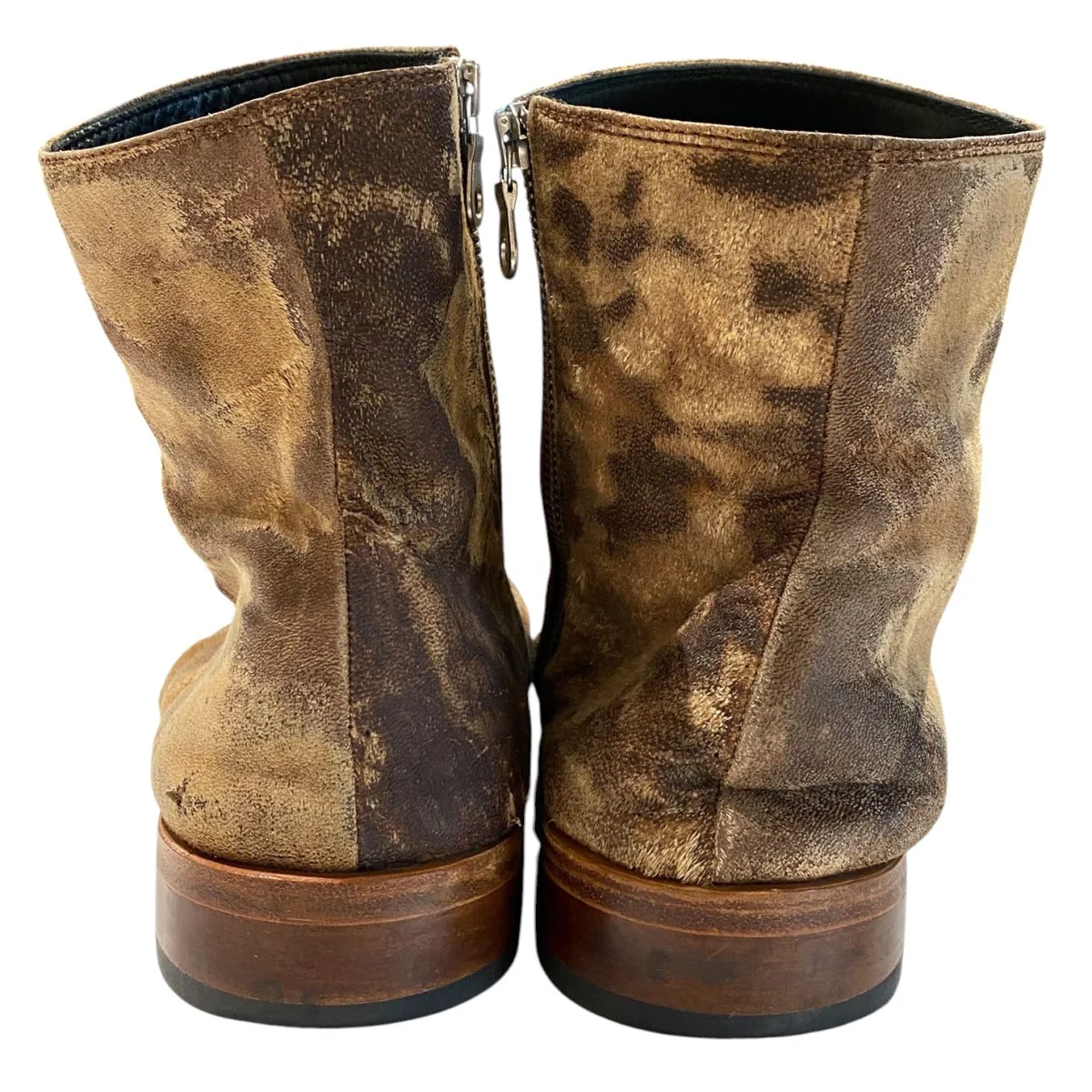 Side Zip Boots炙り出し加工サイドZIP切替ブーツ - Image 4
