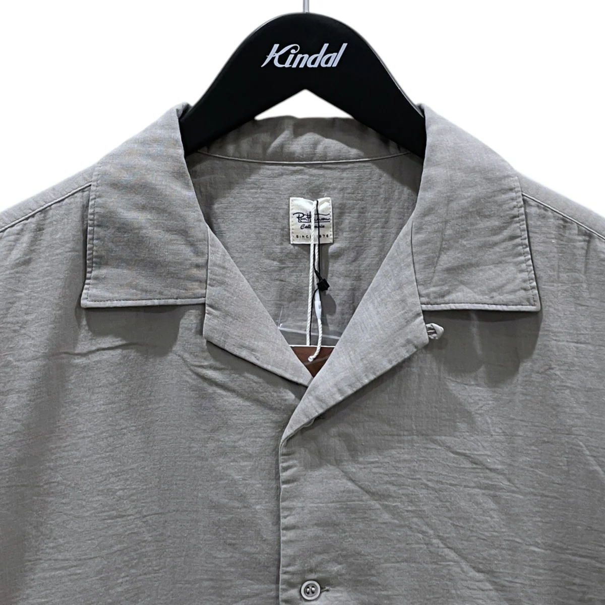 草木染め オープンカラー半袖シャツ Botanical Dye Shirt ボタニカルダイシャツ 4020700085 - Image 3
