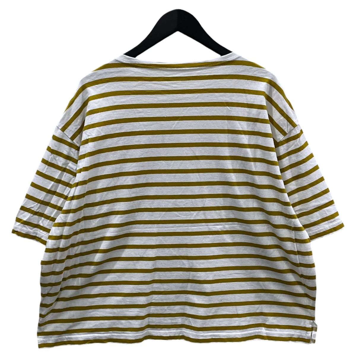 ボーダー柄カットソー BASIC ビッグ半袖バスクTee UpcycleLino アップサイクルリノ 600242-7073 - Image 2