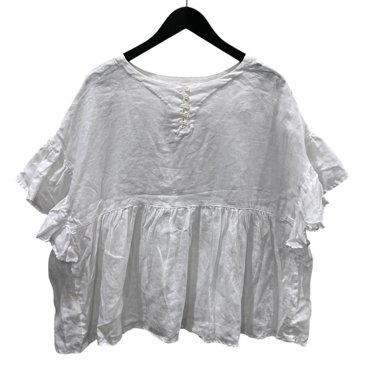 21SS リネンラッフル袖2wayブラウス 01242-1130 - Image 2