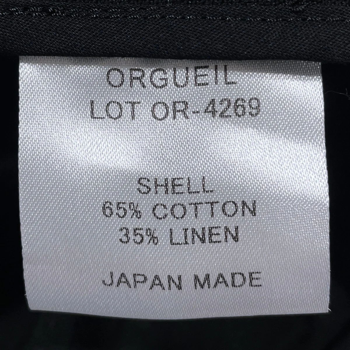 23SS 綿麻ジャケット French Work Jacket フレンチワークジャケット OR-4269 - Image 7