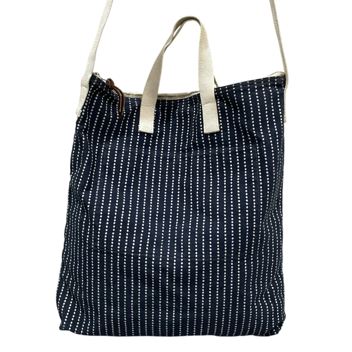 ウォバッシュストライプ 2WAY マーケットトートバッグ ショルダーバッグ Wabash Stripe 2way Market Tote Bag - Image 3