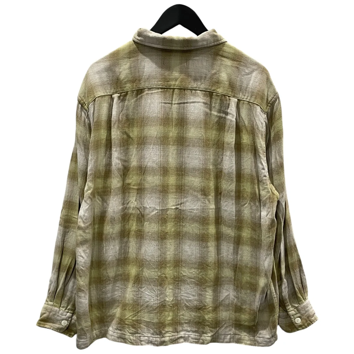 26SS オンブレチェック柄長袖シャツ Herringbone Ombre Check Shirt ヘリンボーン オンブレチェック シャツ 4320700076 - Image 2