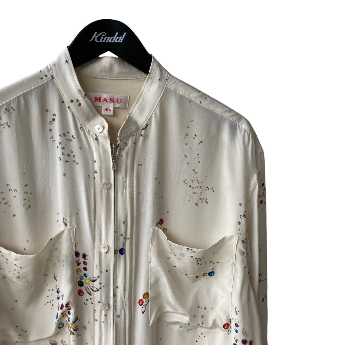 23SSZIP-UP GALAXY SILK SHIRT長袖シャツMMSS-SH0623 - Image 3