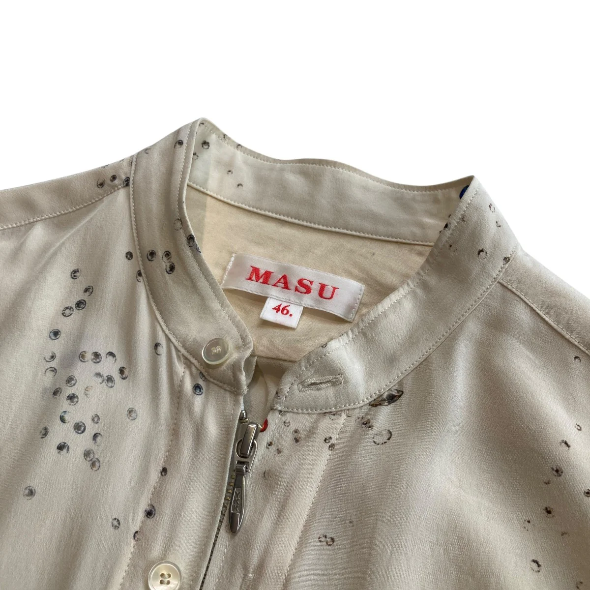 23SSZIP-UP GALAXY SILK SHIRT長袖シャツMMSS-SH0623 - Image 5