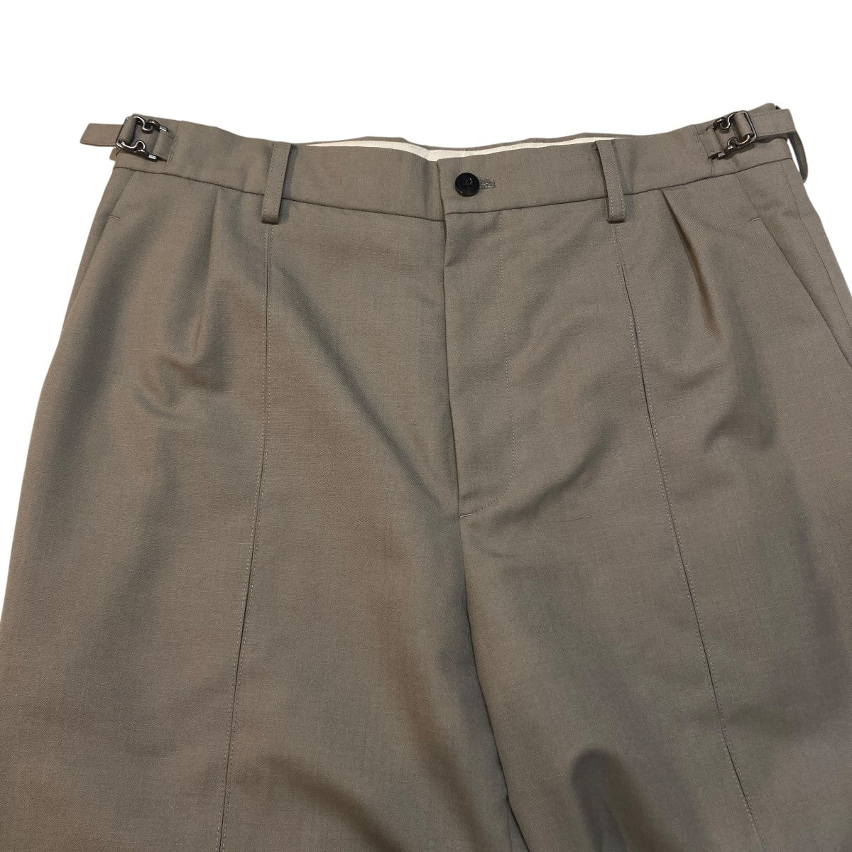 DOUBLE CENTER PLEATS PANTSパンツIH-22SS-P001-ECN - Image 3