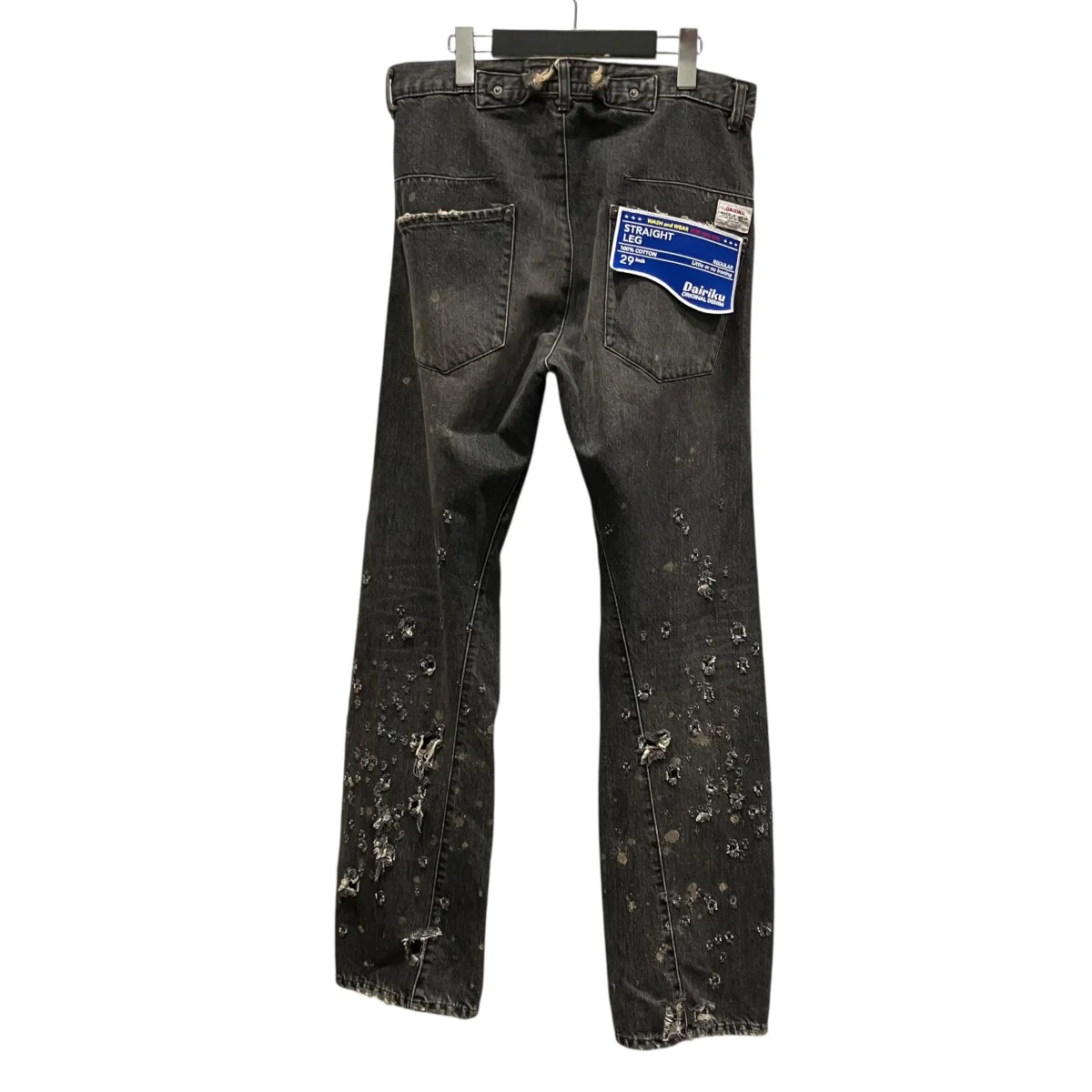 Super Damage Wide Denim Pantsダメージ加工デニムパンツ24AW D-9 - Image 2
