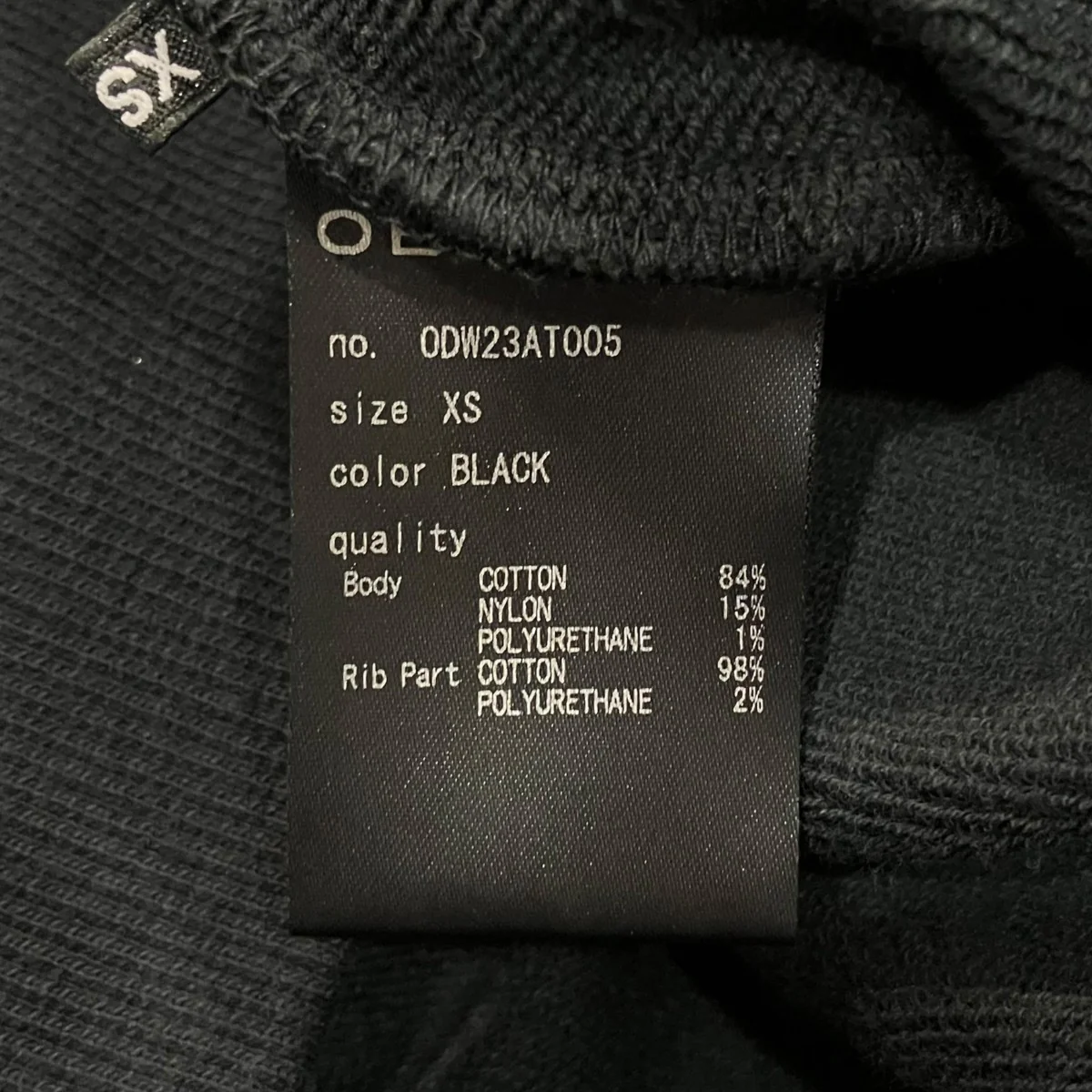 STRETCH URAKE HOODIEロゴ刺しゅうプルオーバーパーカーODW23AT005 - Image 5