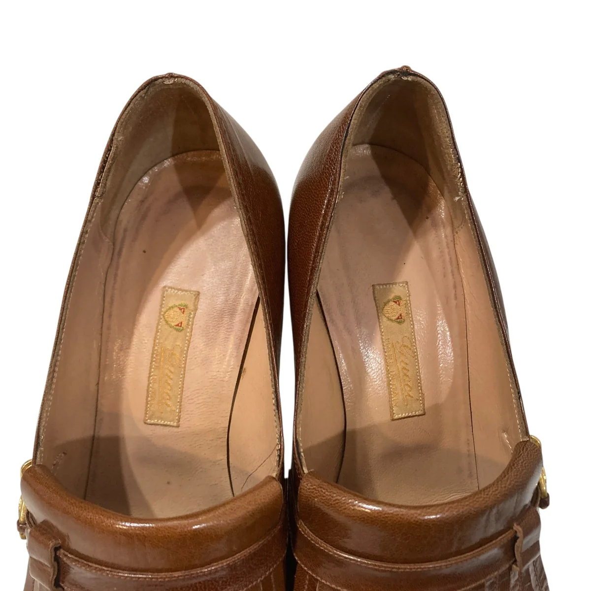 old GUCCI タッセルヒールローファーヒールパンプス - Image 7
