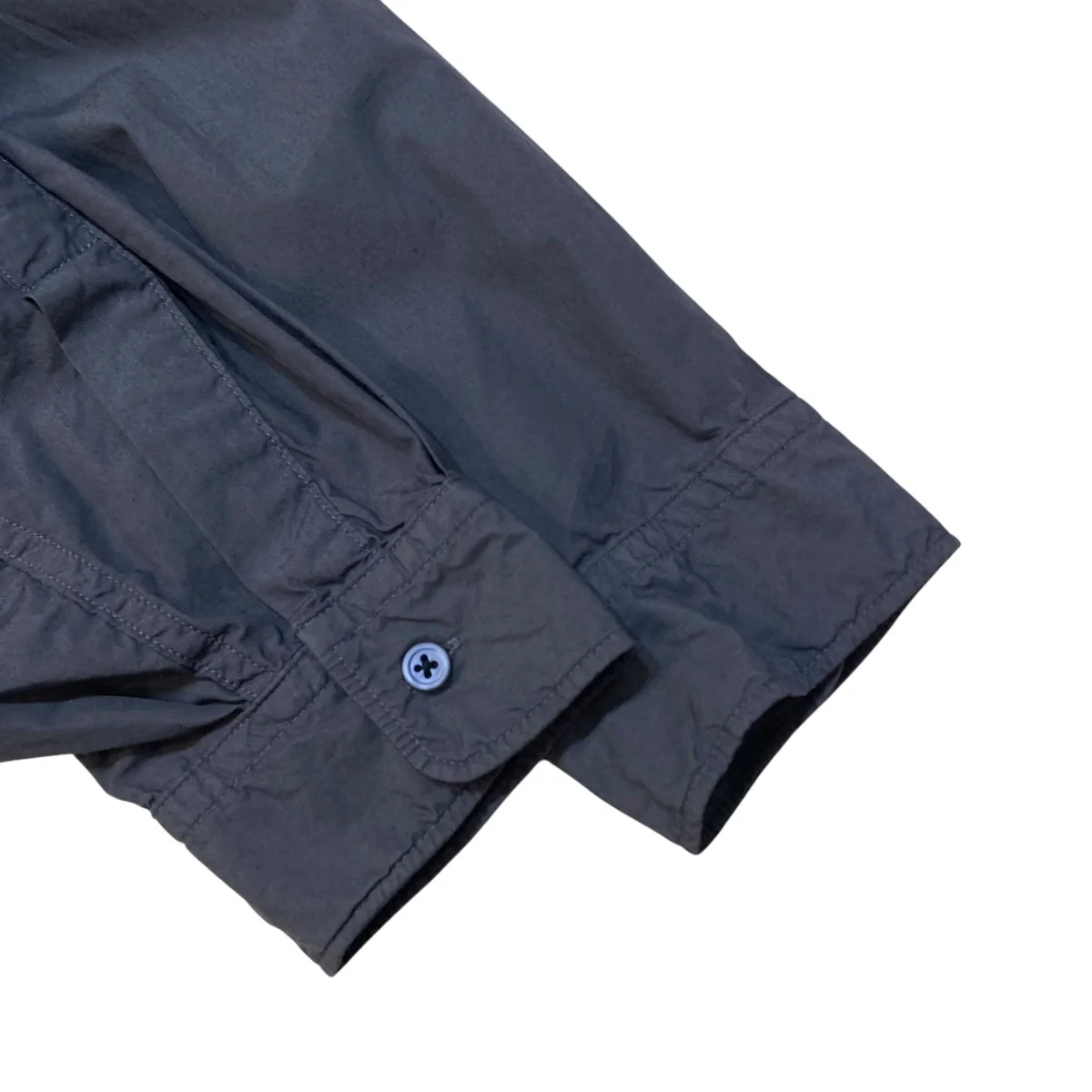 Garment Dyed Suvin Typewriter Oversized Hooded Shirt長袖シャツGM233-50073 - Image 4