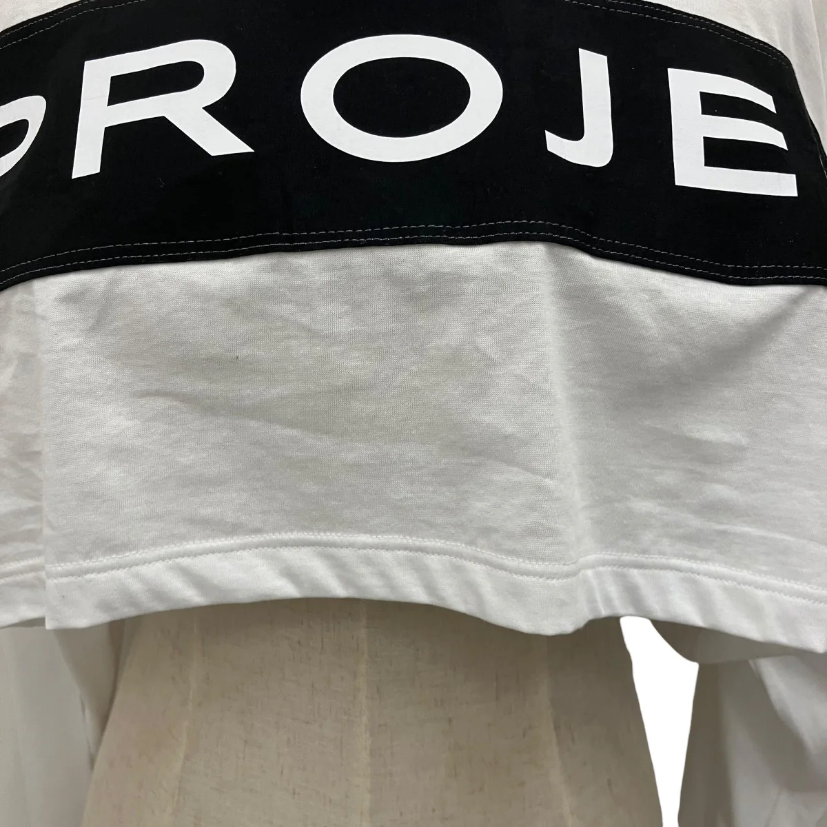 24SS【SCRUNCHED LOGO LONG SLEEVE CROP TOP】クロップドロゴカットソー204TS013 - Image 4