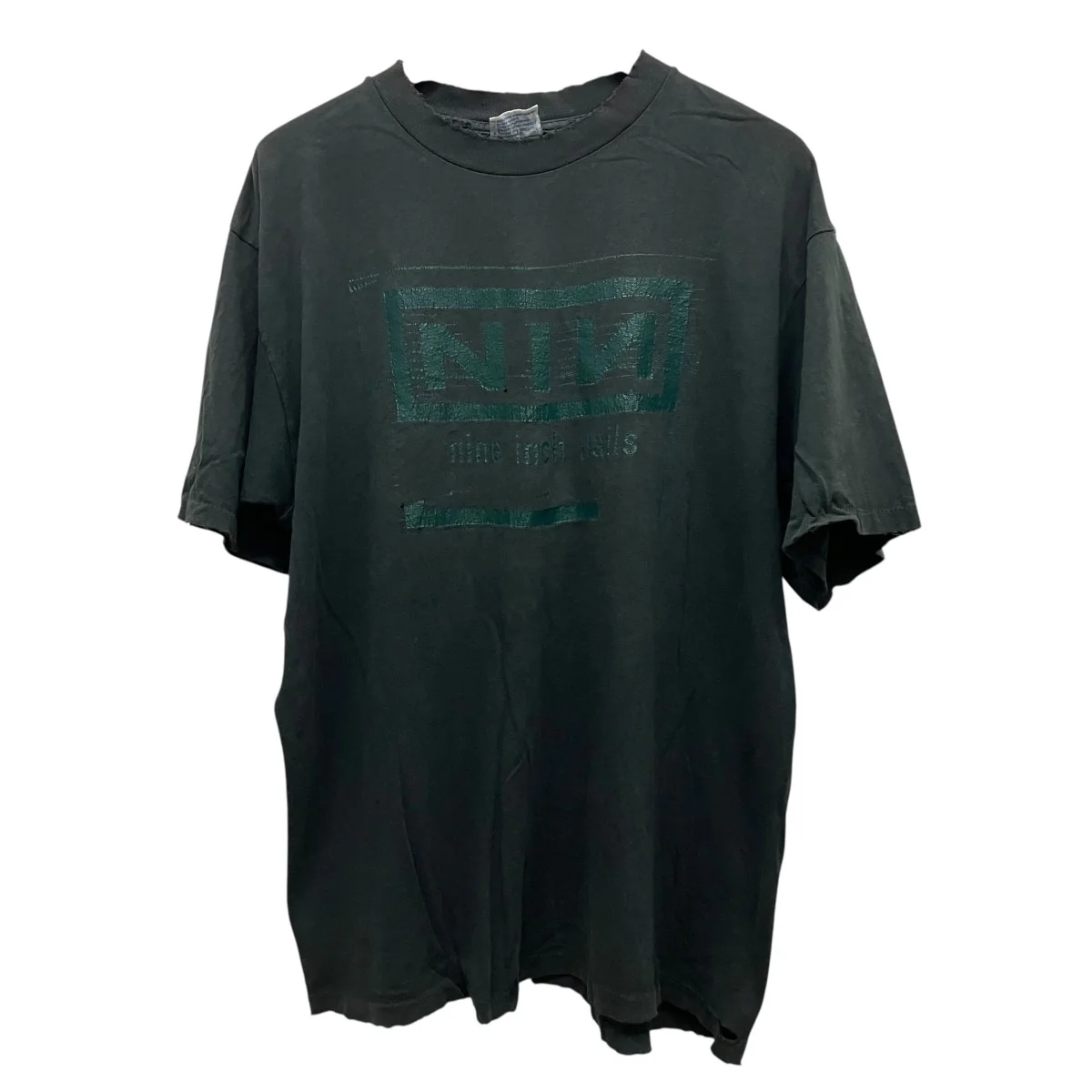90s ALL SPORTSタグ NINE INCH NAILSロゴプリントTシャツ