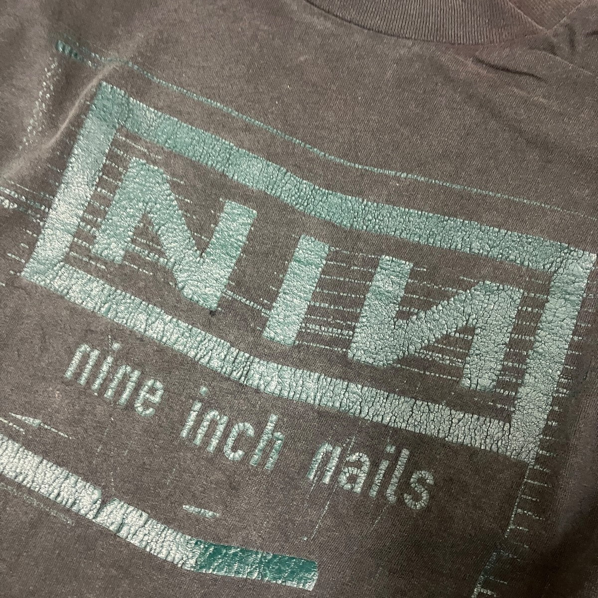 90s ALL SPORTSタグ NINE INCH NAILSロゴプリントTシャツ - Image 8