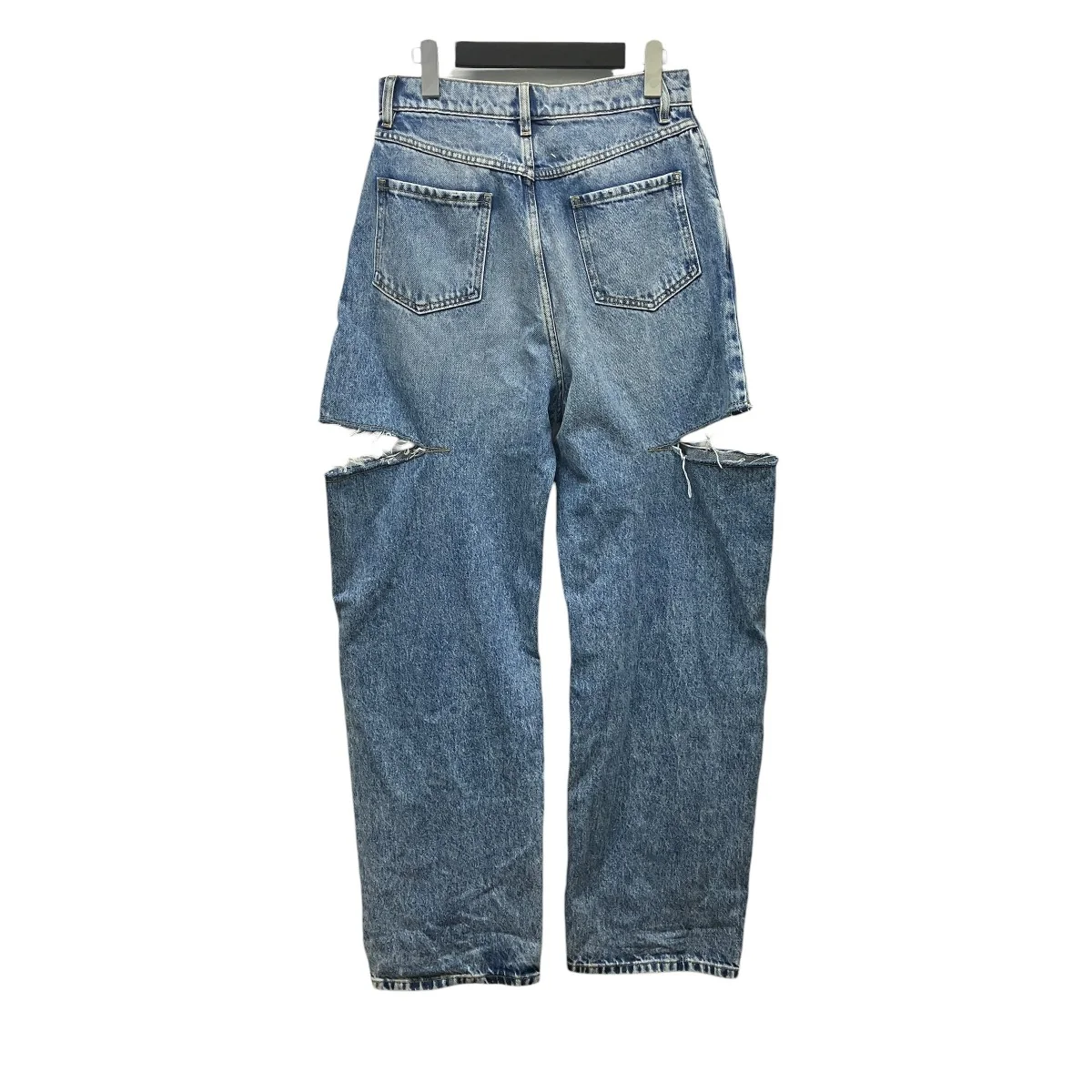 PANTS 5 POCKETSデニムジーンズ スラッシュディテール デニムパンツS51LA0051 - Image 2