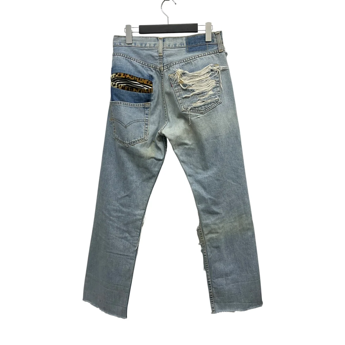 再構築ダメージ汚れ加工デニムパンツ - Image 2