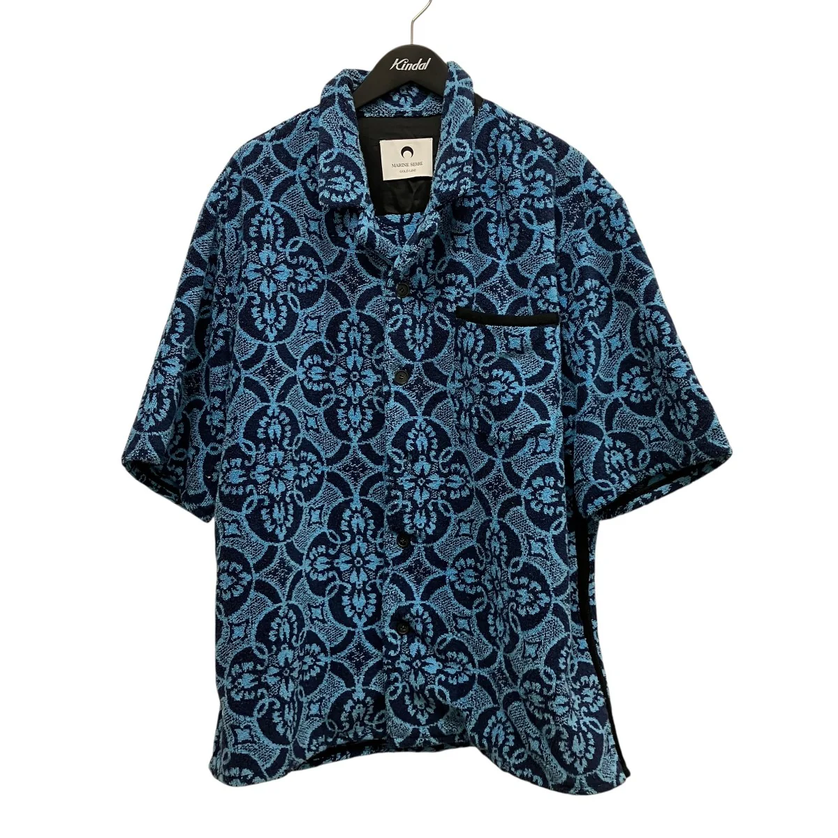 ORIENTAL TOWELS BOWLING SHIRT総柄パイル半袖オープンカラーシャツT249SS23X