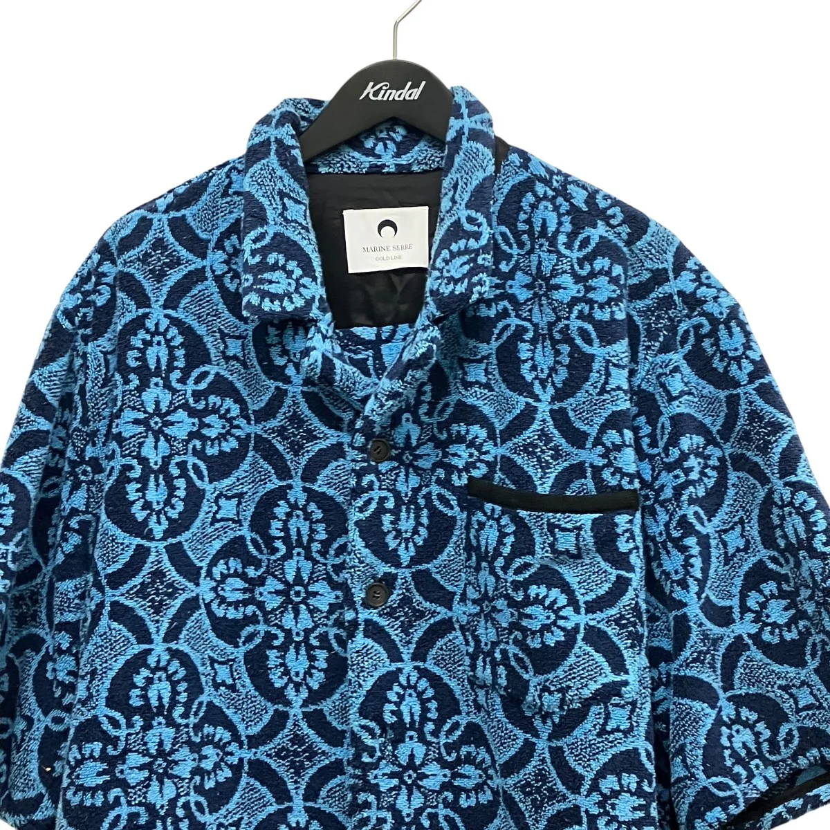 ORIENTAL TOWELS BOWLING SHIRT総柄パイル半袖オープンカラーシャツT249SS23X - Image 3