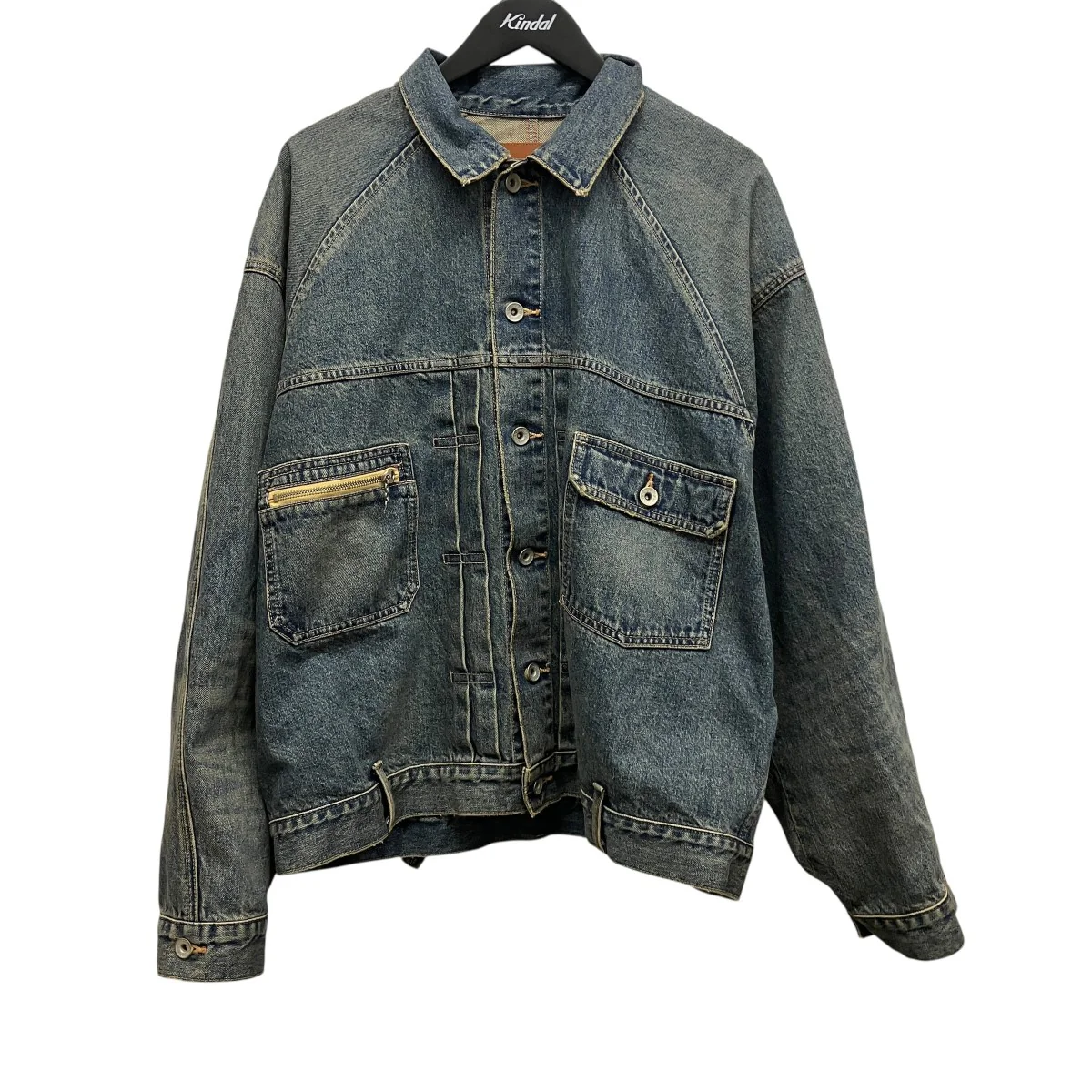 26SSVintage Wash Big Sleeve Denim Jacketデニムジャケット26SS D14