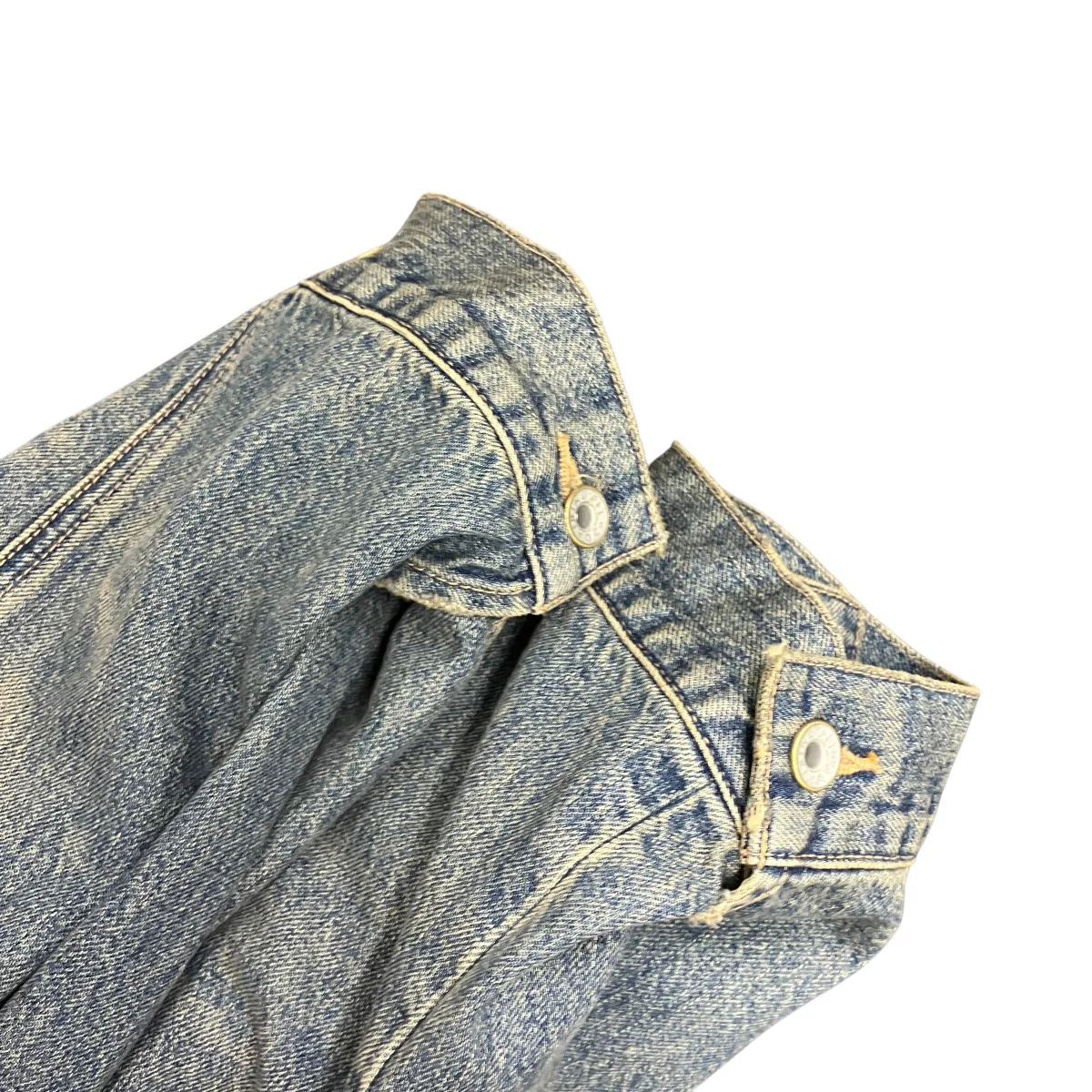 26SSVintage Wash Big Sleeve Denim Jacketデニムジャケット26SS D14 - Image 6