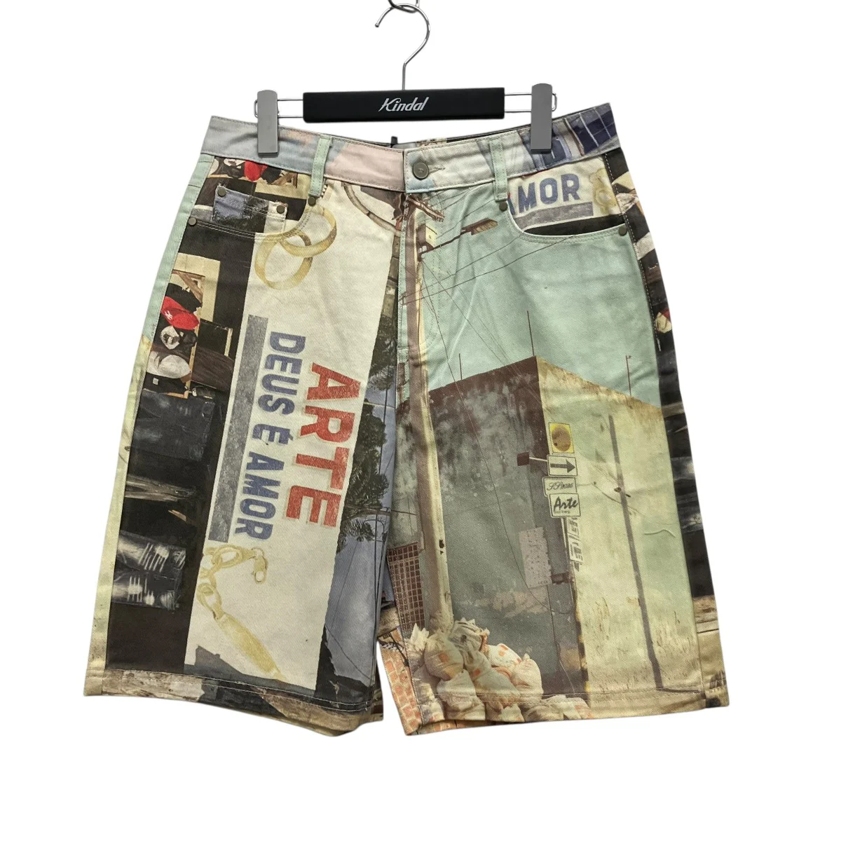Photo Allover Shorts総柄デニムハーフパンツSS25-068SHO
