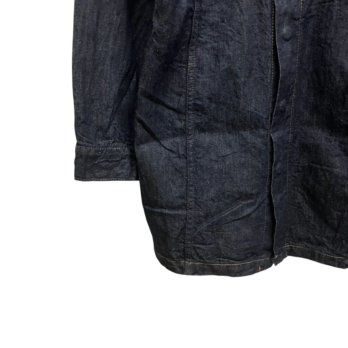 Indigo denim long shirtデニムロングシャツTA251ｰFJ049 - Image 5