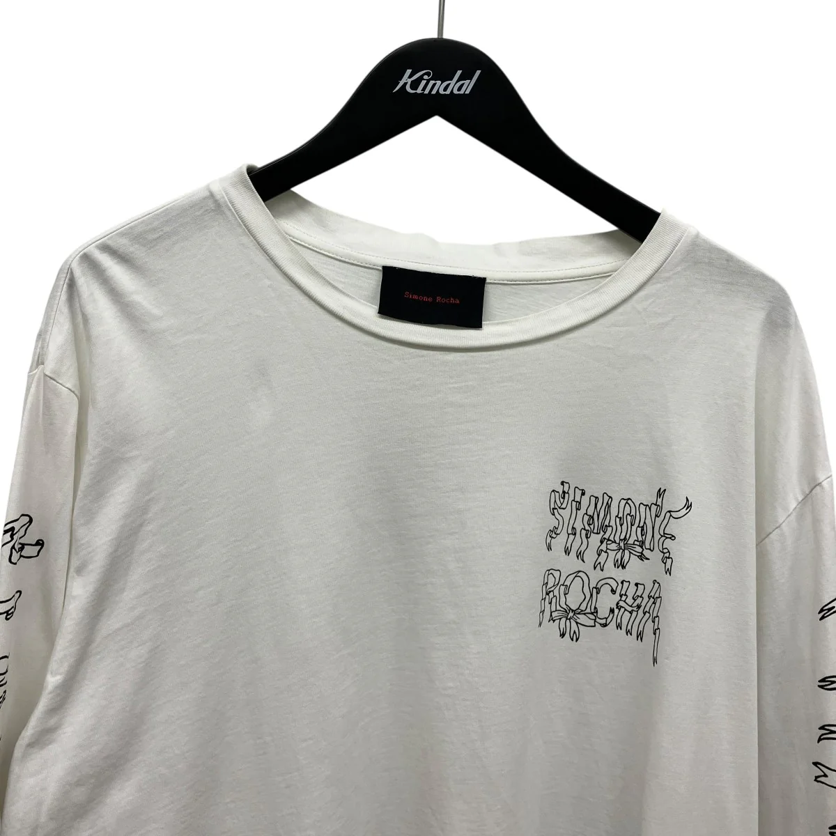 LONG SLEEVE T-SHIRT W  RIBBON LOGO PプリントロングスリーブTシャツ5194P19P21-M - Image 3
