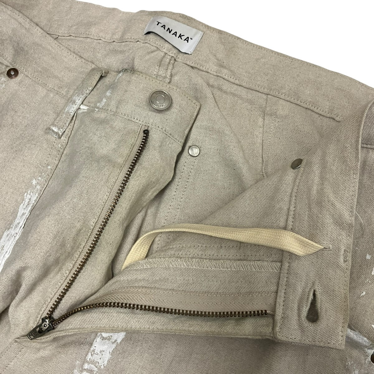 WORK JEAN TROUSERSペイントリネンパンツ - Image 3