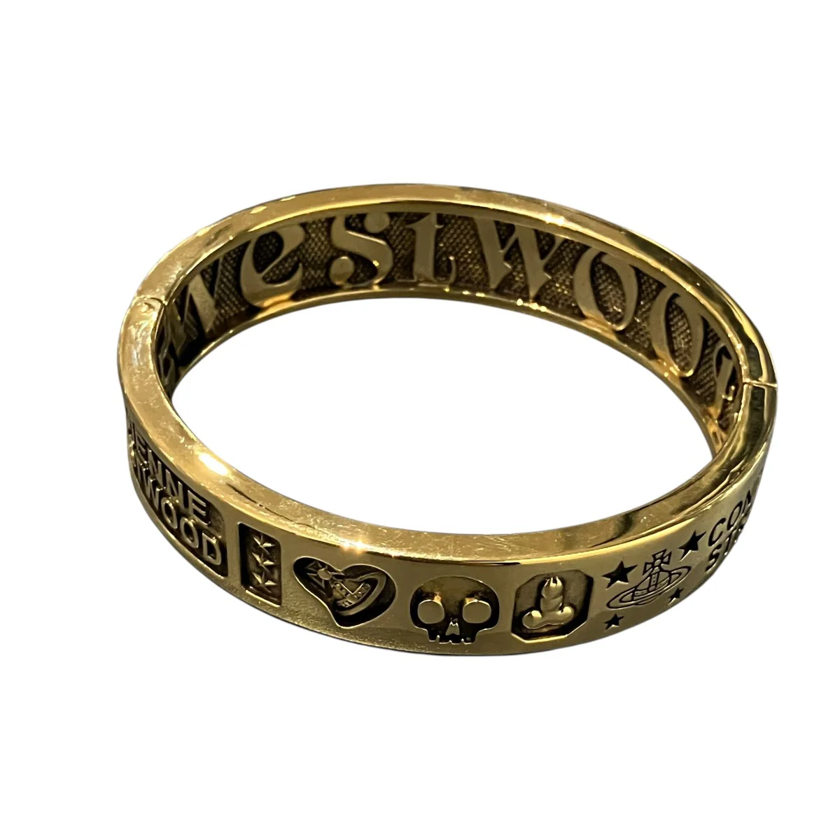MAN LANCELOT BANGLEロゴデザインブレスレット6101003J-02R002-FJ - Image 3