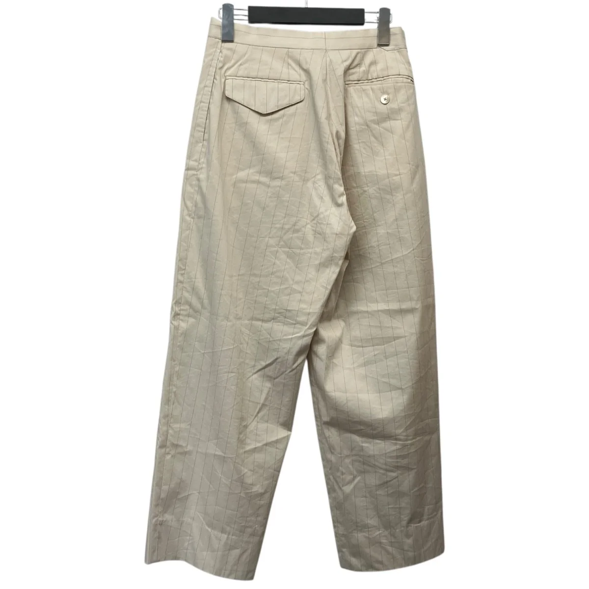 21SS 「FINX NYLON STRETCH WIDE SLACKS」 ストライプベルテッドパンツ A21SP02FN - Image 2