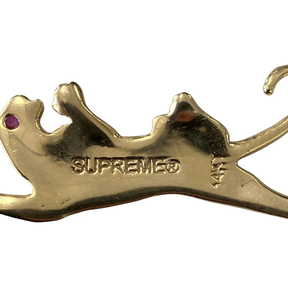 14K Panther Gold Pendant14Kチャームネックレストップ40367 - Image 3