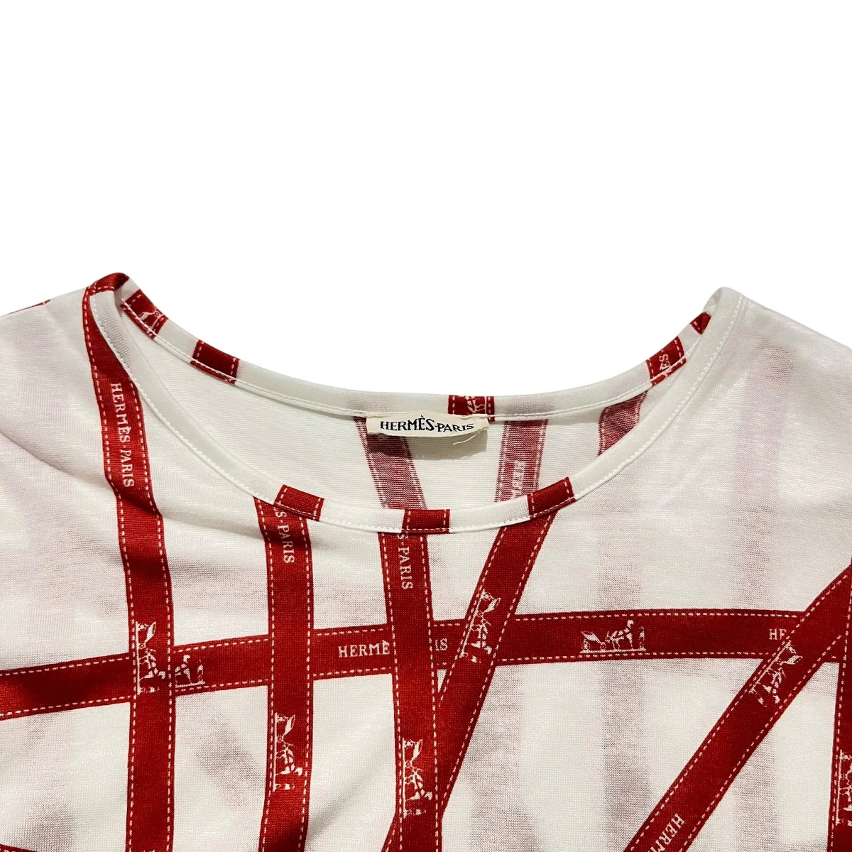 マルジェラ期ボルデュック柄Tシャツ - Image 3