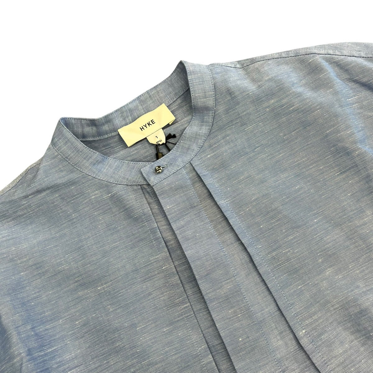 C L BALLOON SLEEVE BLOUSEノーカラーシャツ241-15207 - Image 3