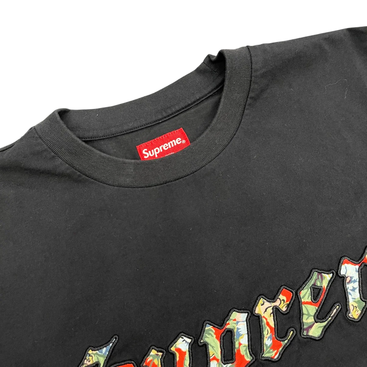 Floral Applique S S Top半袖カットソー - Image 3