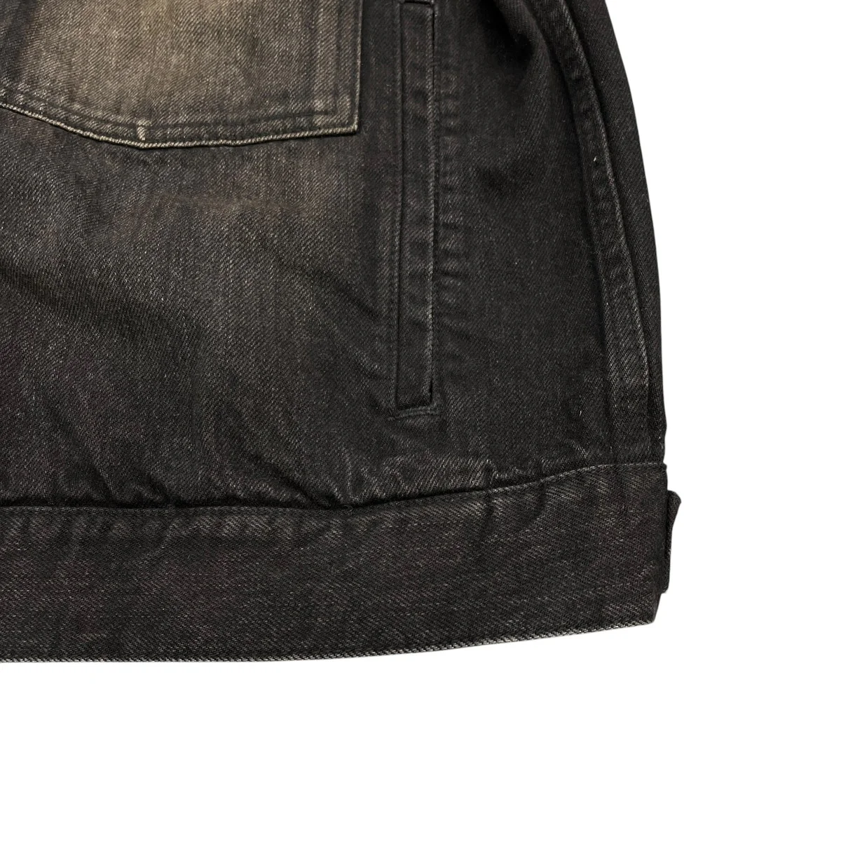 Distressed Selvedge Trucker Jacketデニムジャケット - Image 5