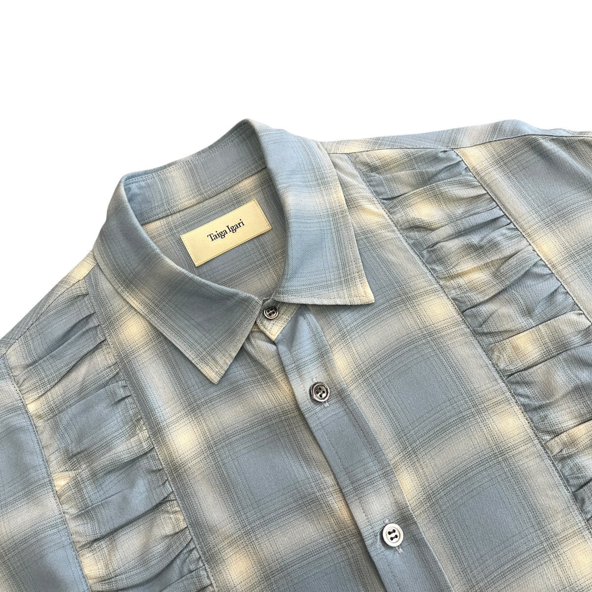 gather plaid shirtチェックシャツTI038015 - Image 3